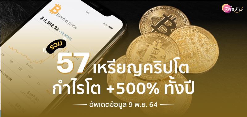 57 เหรียญ +500-หลักล้าน% ทั้งปี!!! 2021